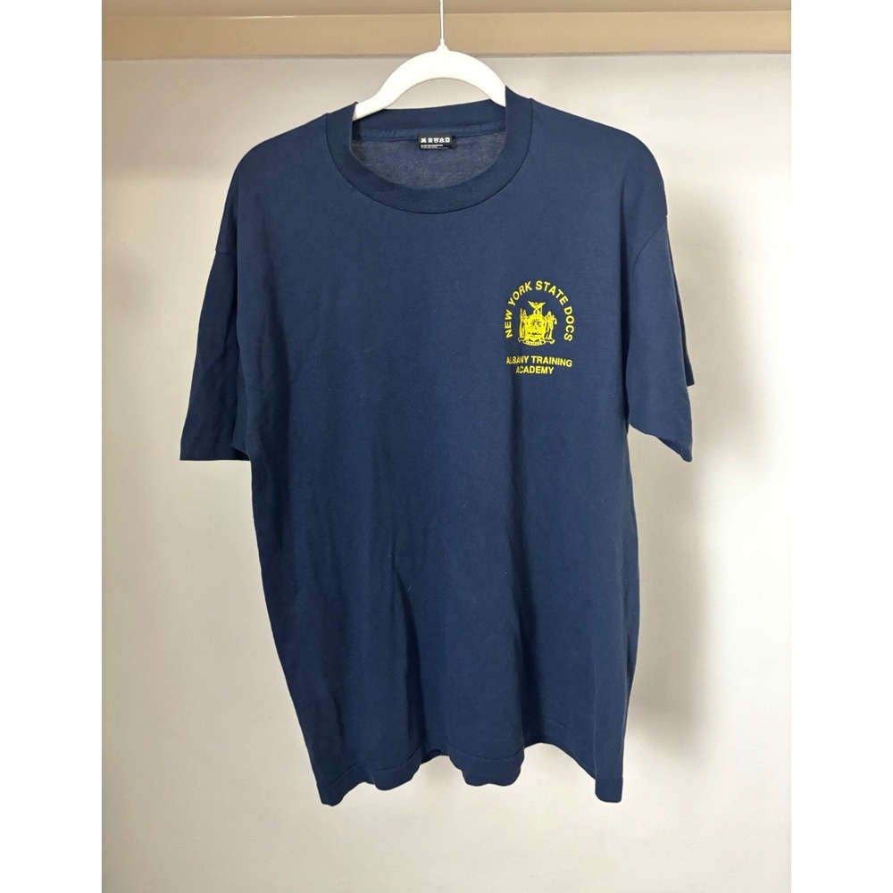 Fruit of the Loom Albany training New York State DOCS T-Shirt Adult XL Blue
